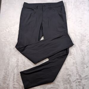 Lululemon ABC 5 Pocket Pants Mens 31 (32x30) Black Performance Warpstreme Slim